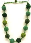 Zulu Necklace - Bauble Bead - Green 